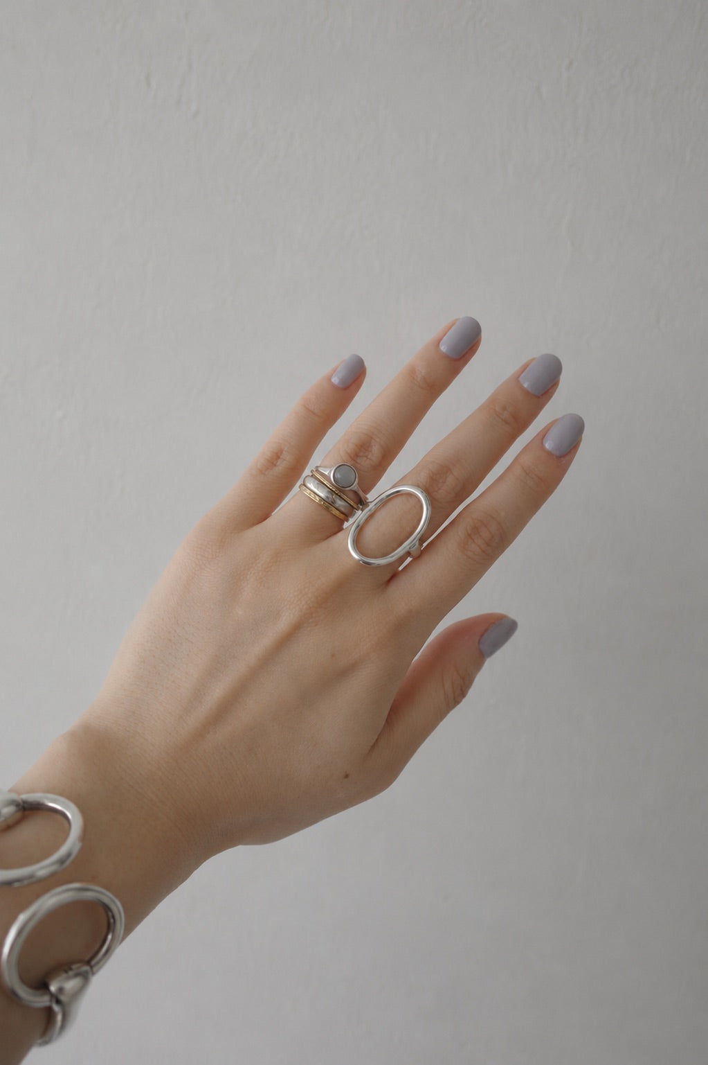 【BASENOTES】Silver circle ring
