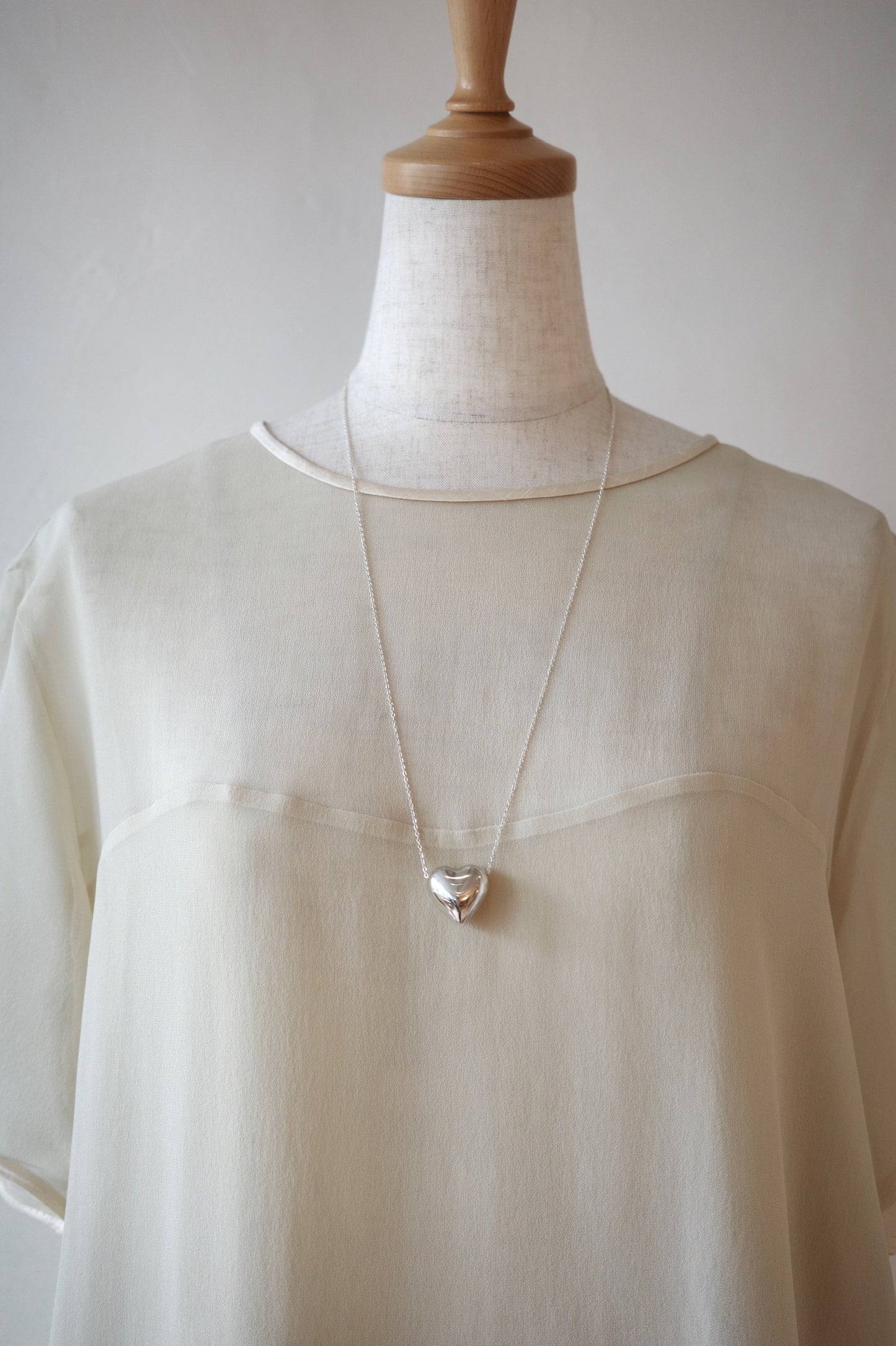 【BASENOTES】Heart necklace 65cm