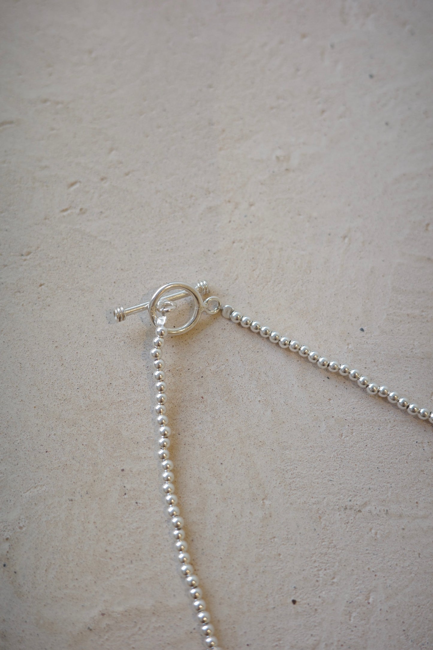 【BASENOTES】3mm Silver small ball necklace