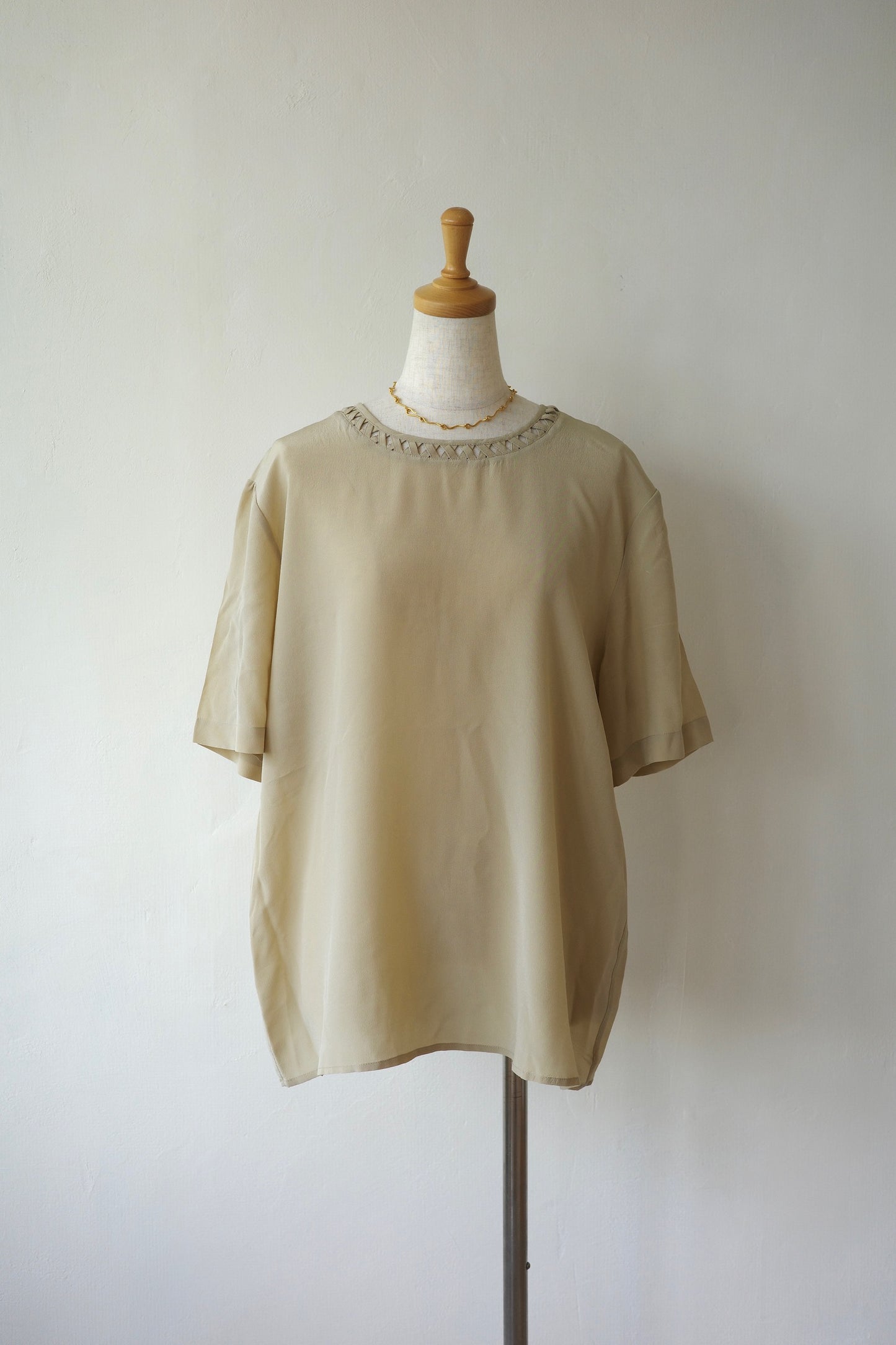 Braided detail Silk Blouse
