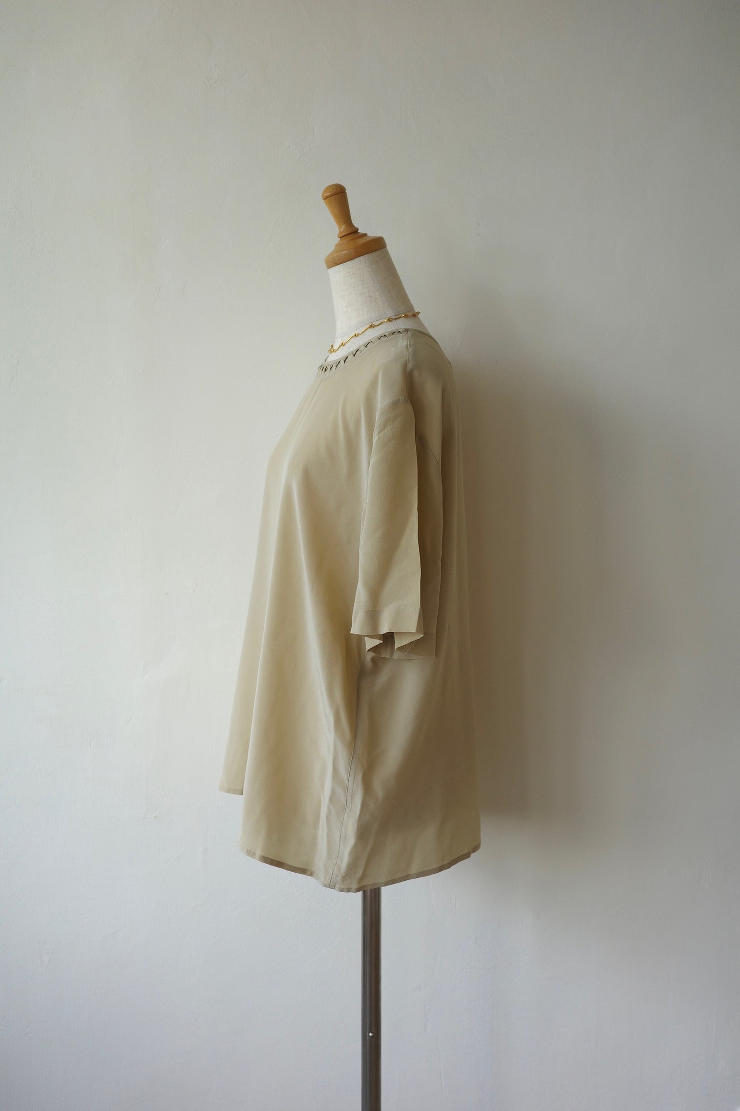 Braided detail Silk Blouse