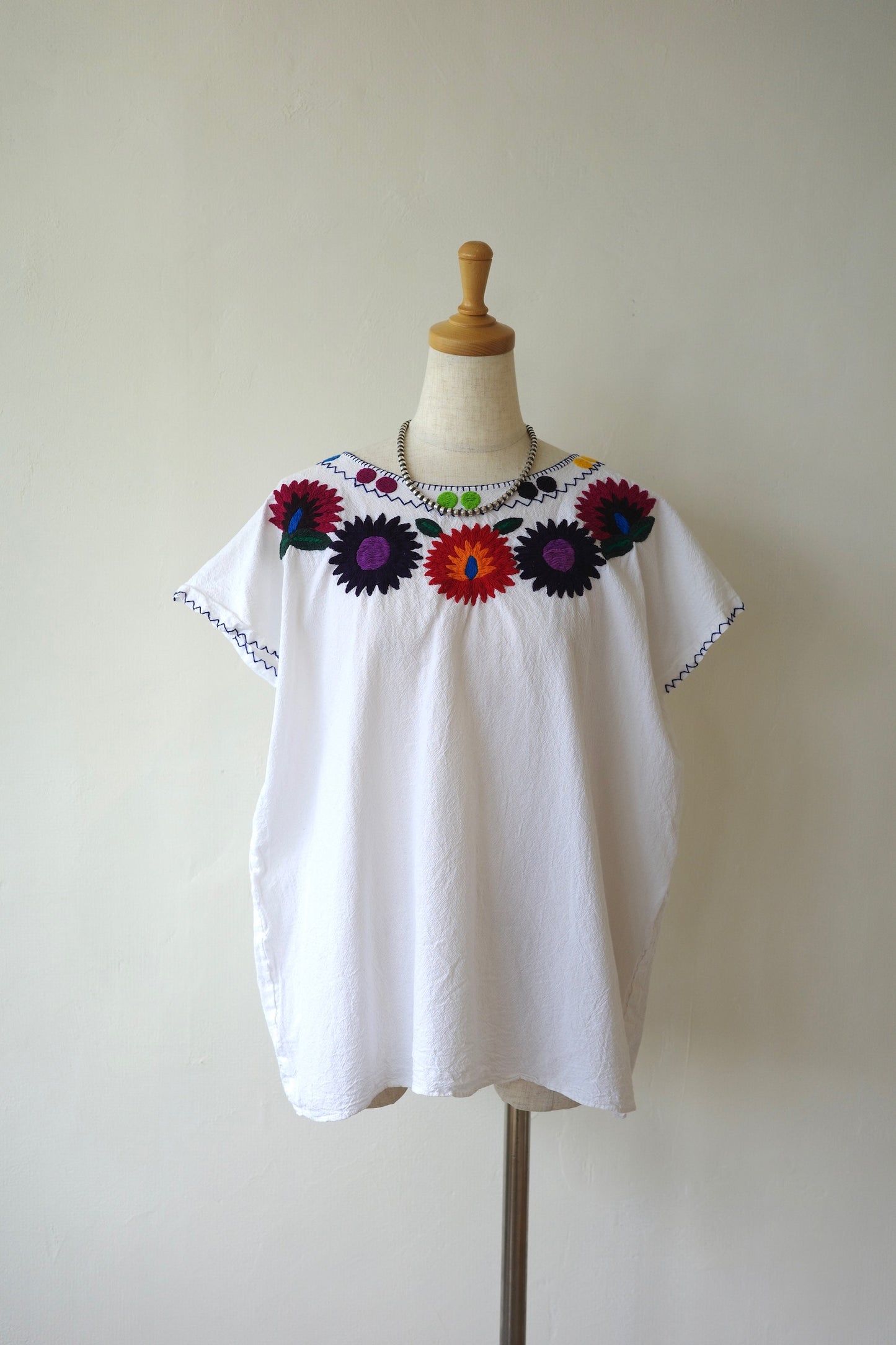 Embroidered Floral Cotton Blouse