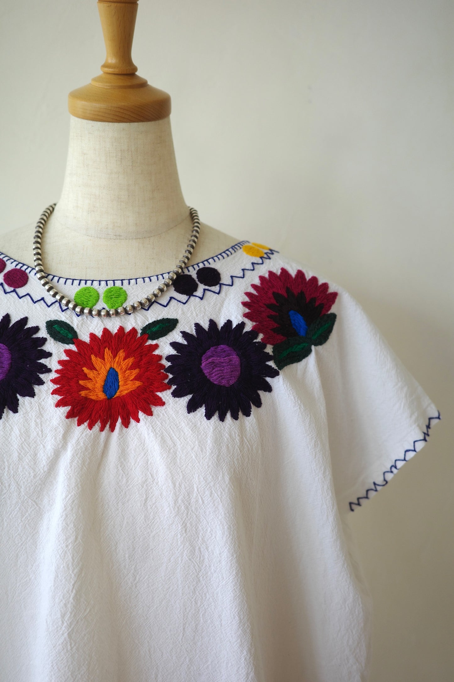 Embroidered Floral Cotton Blouse