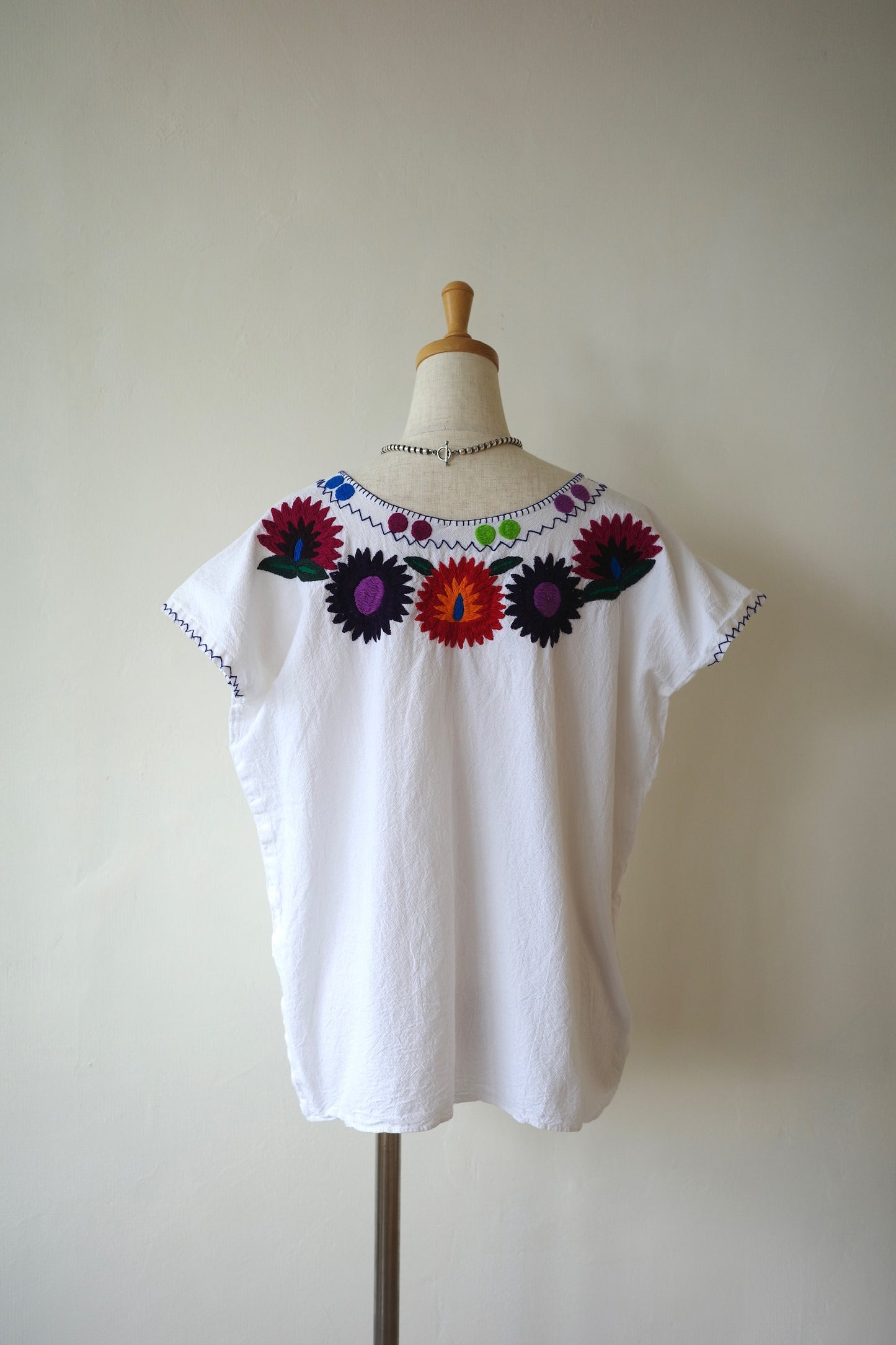 Embroidered Floral Cotton Blouse