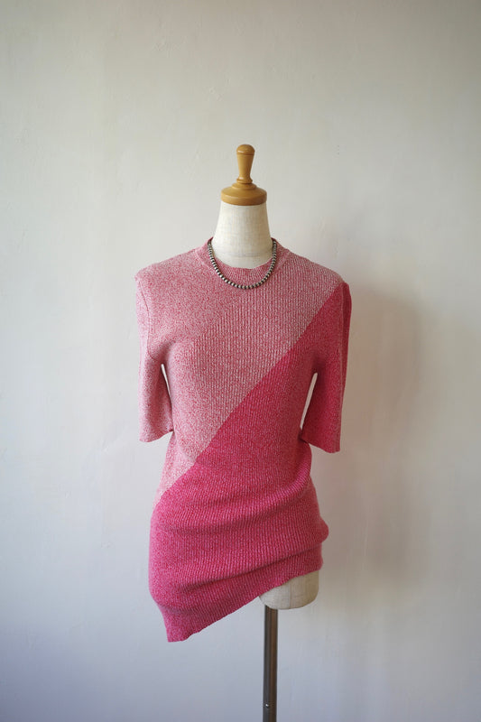 OLD CELINE Two-Tone Knit Top
