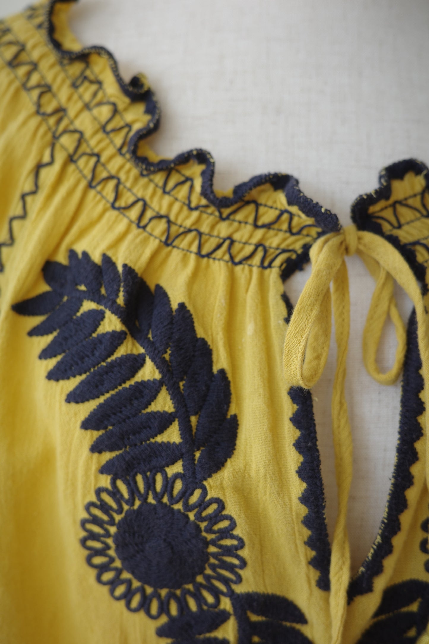 TORY BURCH Embroidered Tassel Blouse
