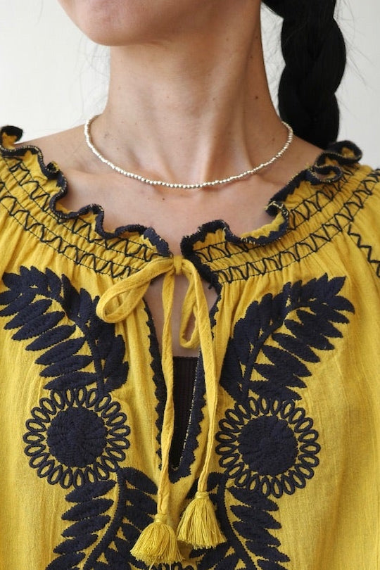 【BASENOTES】3mm Silver small ball necklace