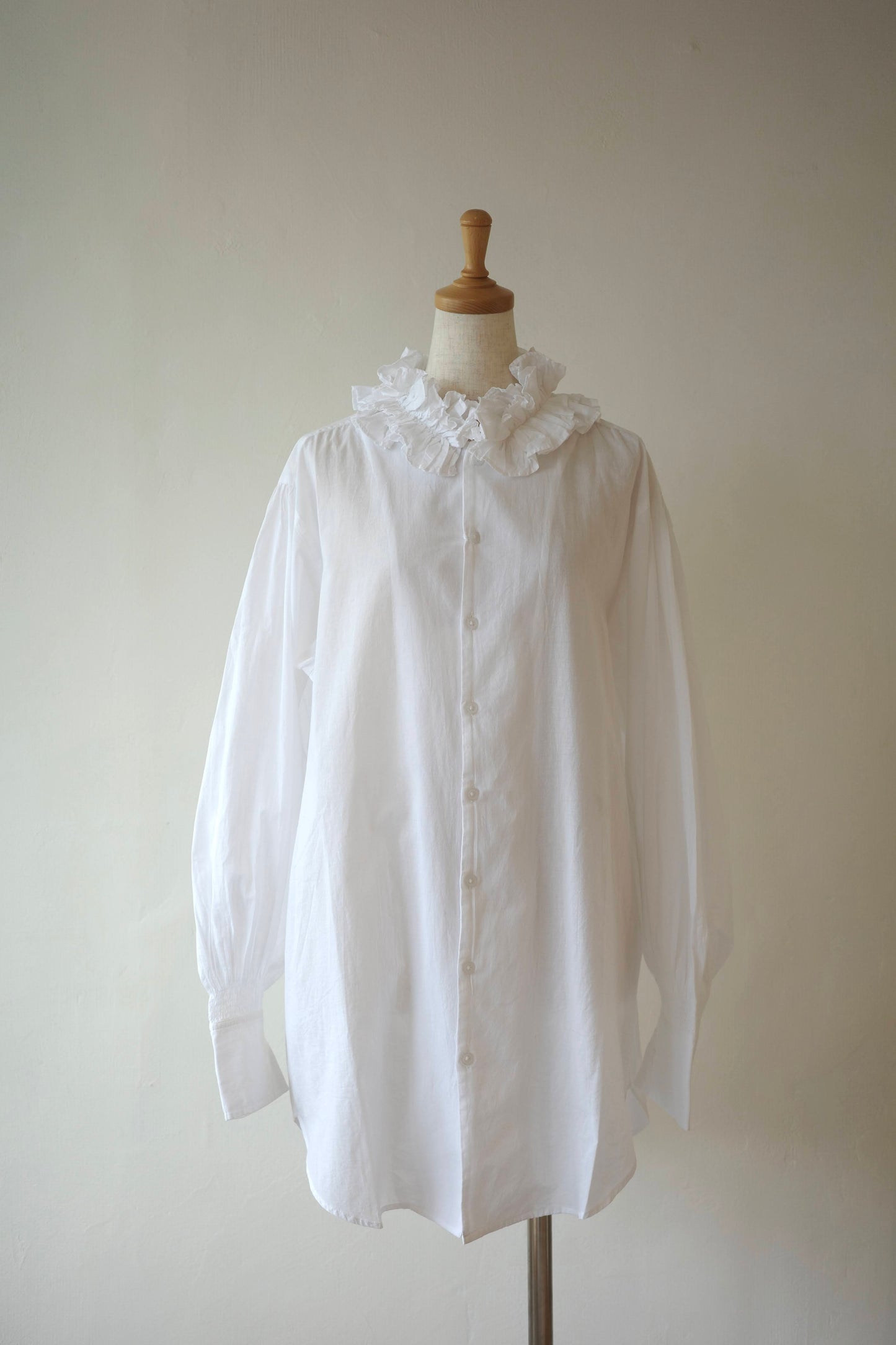 【crinkle crinkle crinkle】cotton frill coller shirts