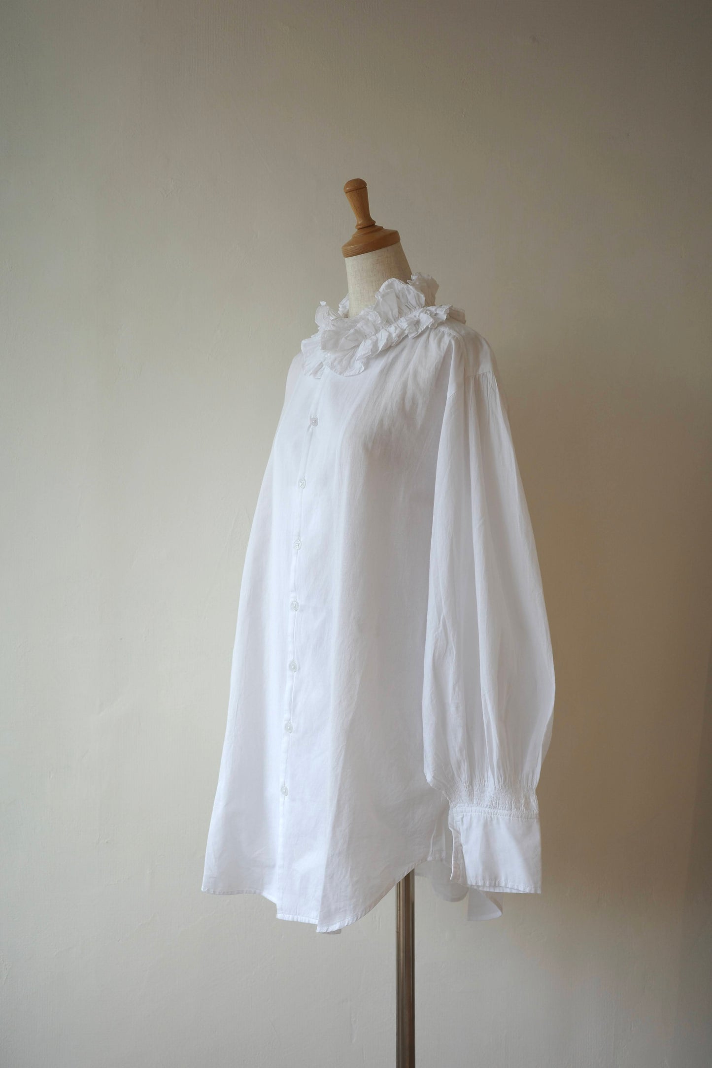【crinkle crinkle crinkle】cotton frill coller shirts