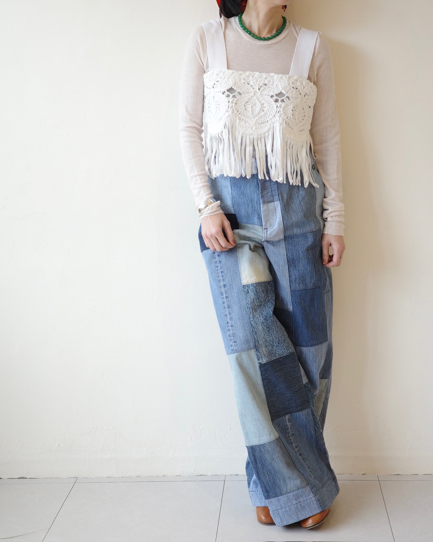 【enrica】 Cotton Knit Bustier