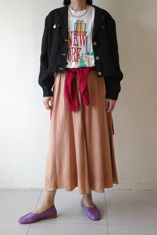 Perforated Leather Skirt