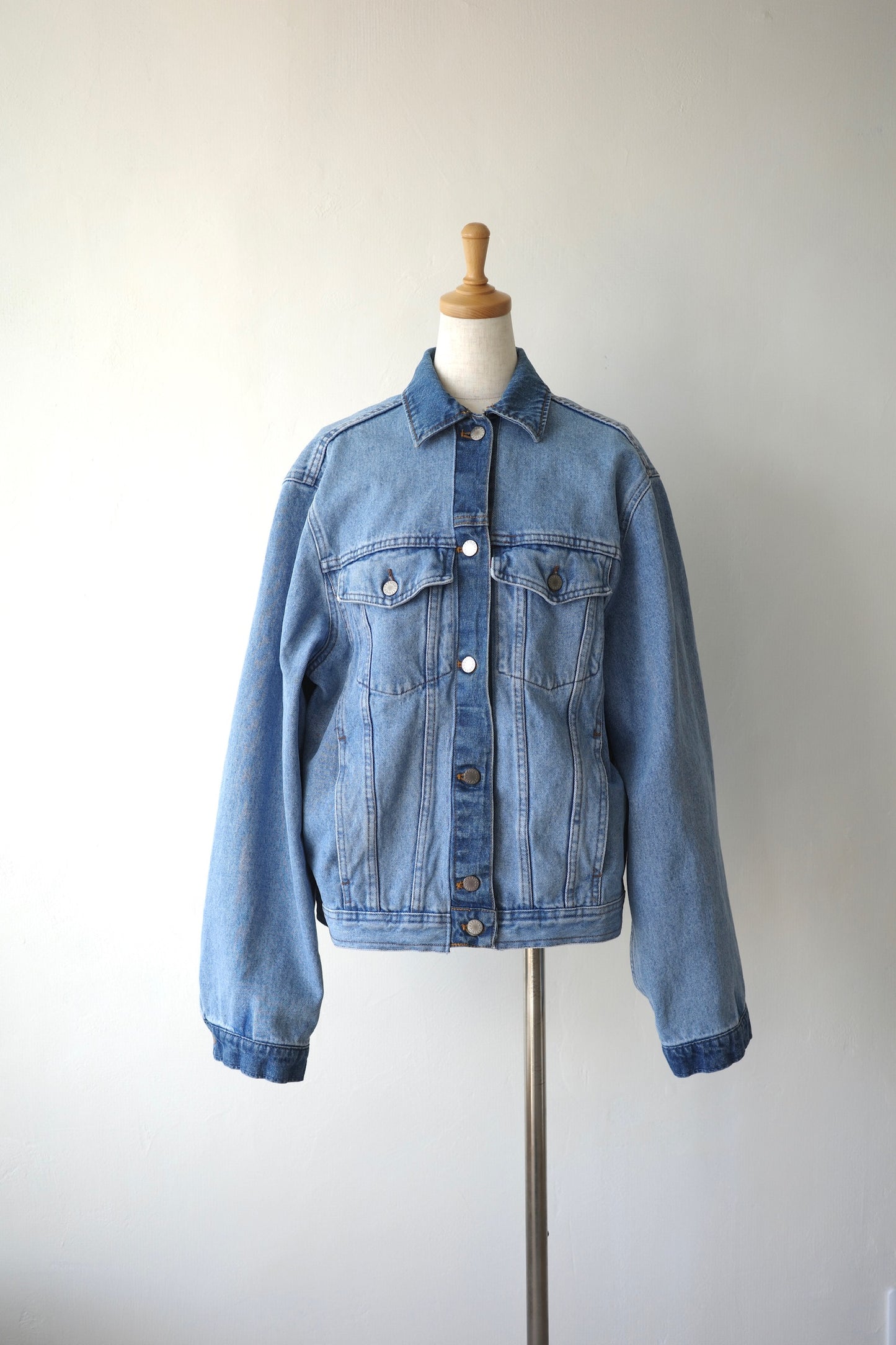 【QUIITO】 collar scheme denim jk