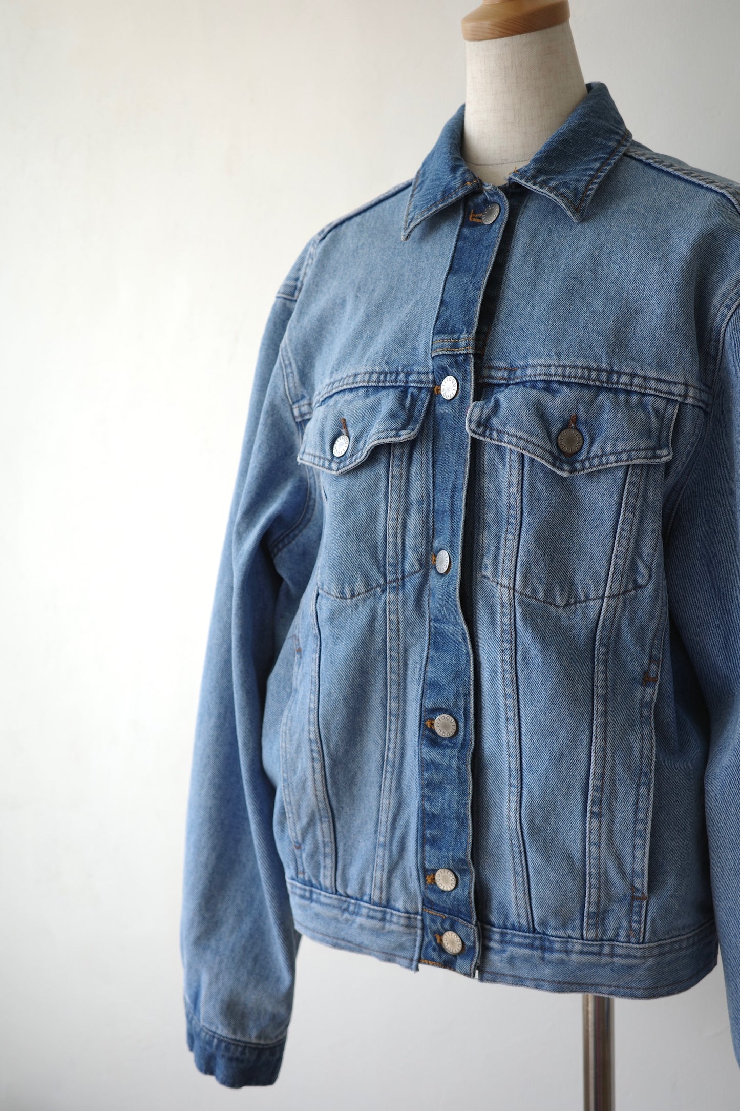 【QUIITO】 collar scheme denim jk