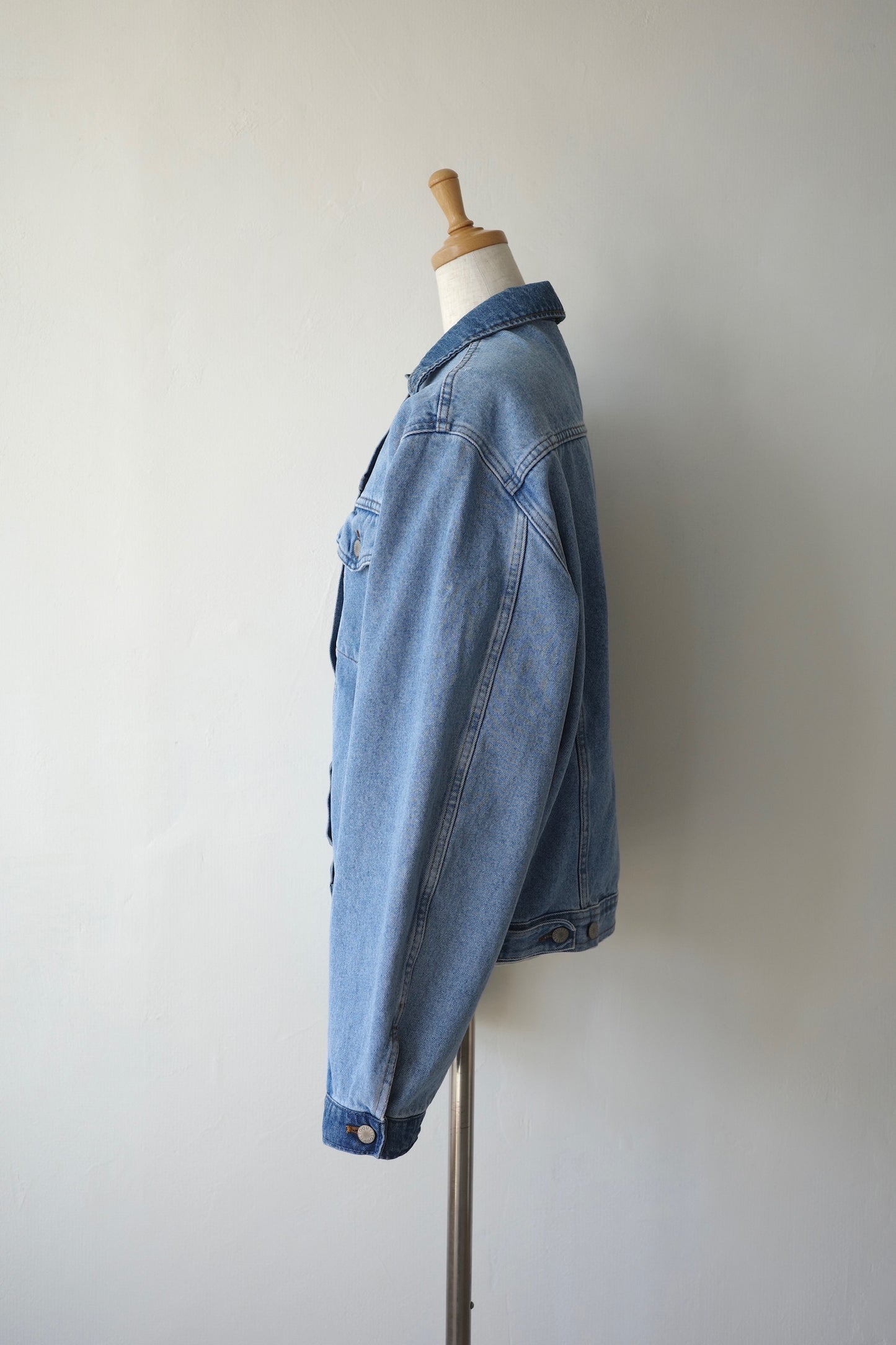 【QUIITO】 collar scheme denim jk