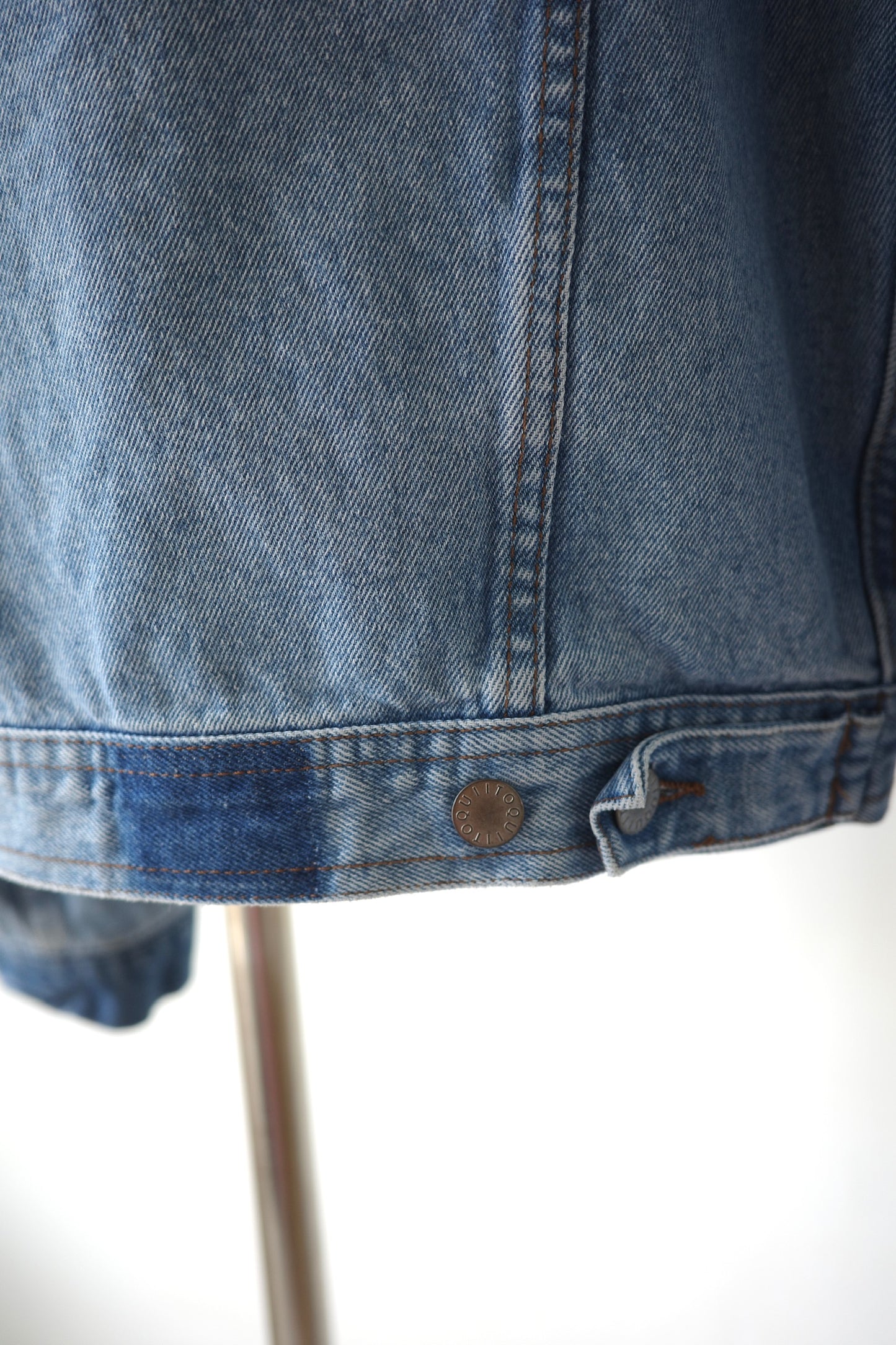 【QUIITO】 collar scheme denim jk