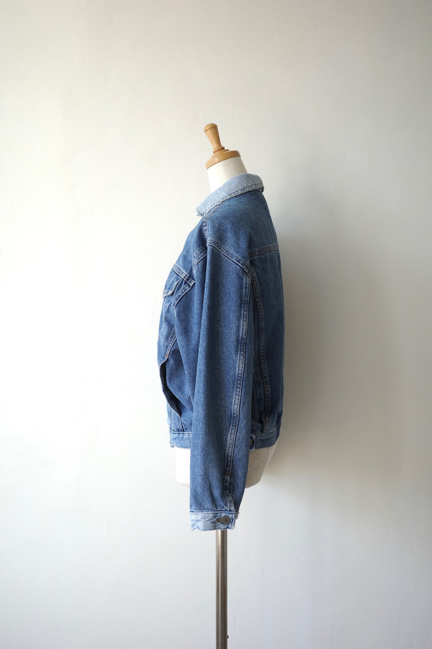 【QUIITO】 collar scheme denim jk