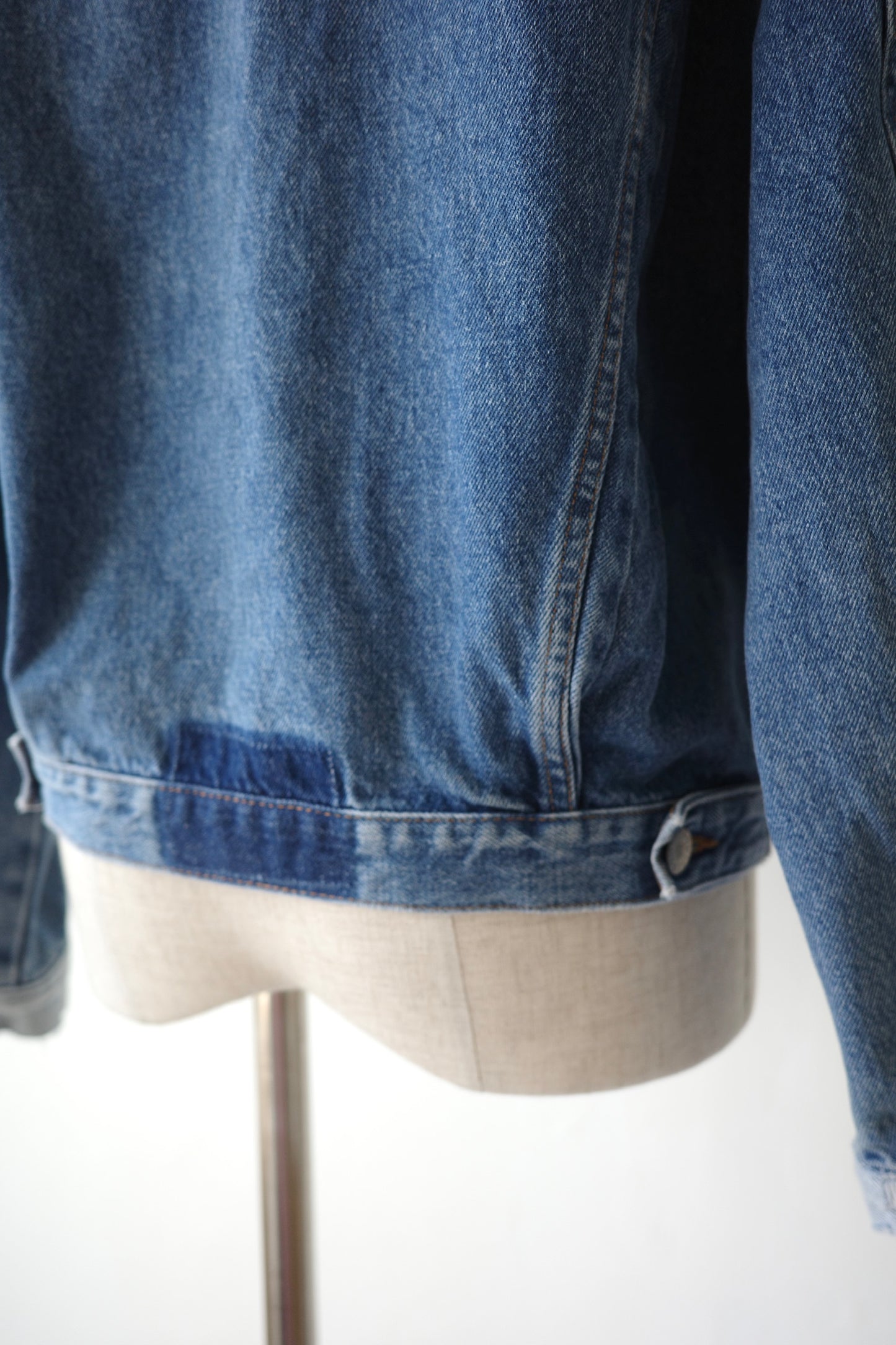 【QUIITO】 collar scheme denim jk