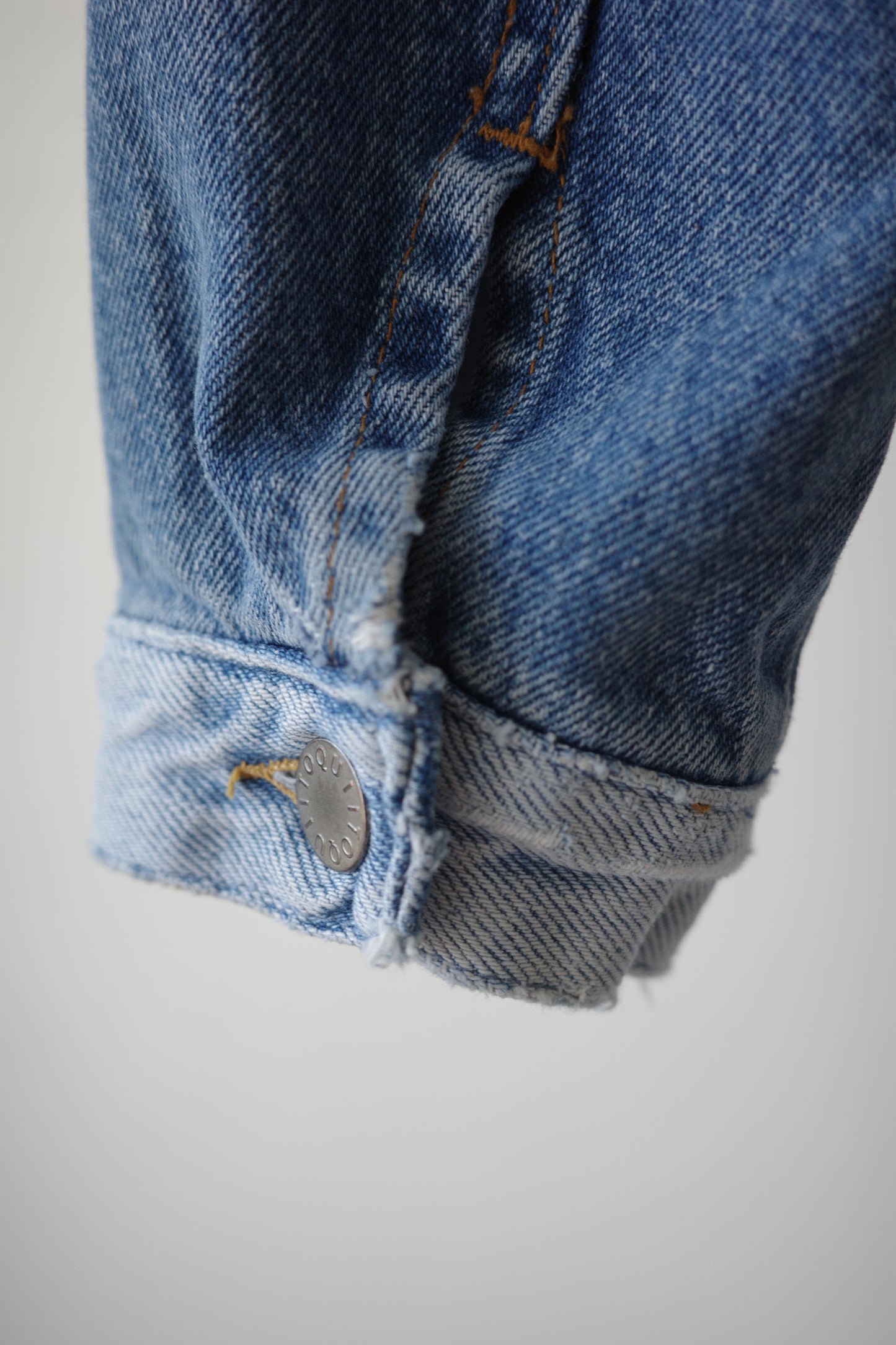 【QUIITO】 collar scheme denim jk