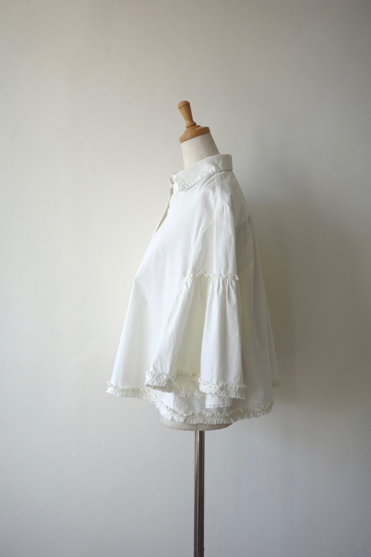【crinkle crinkle crinkle】garment dye frill shirts