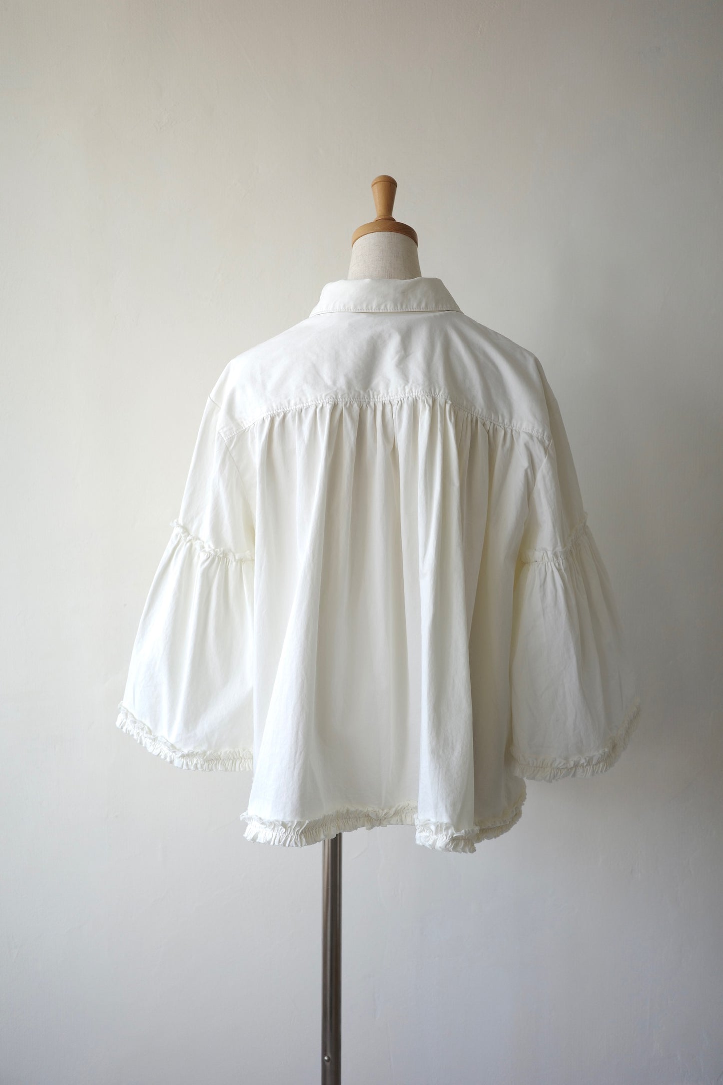 【crinkle crinkle crinkle】garment dye frill shirts