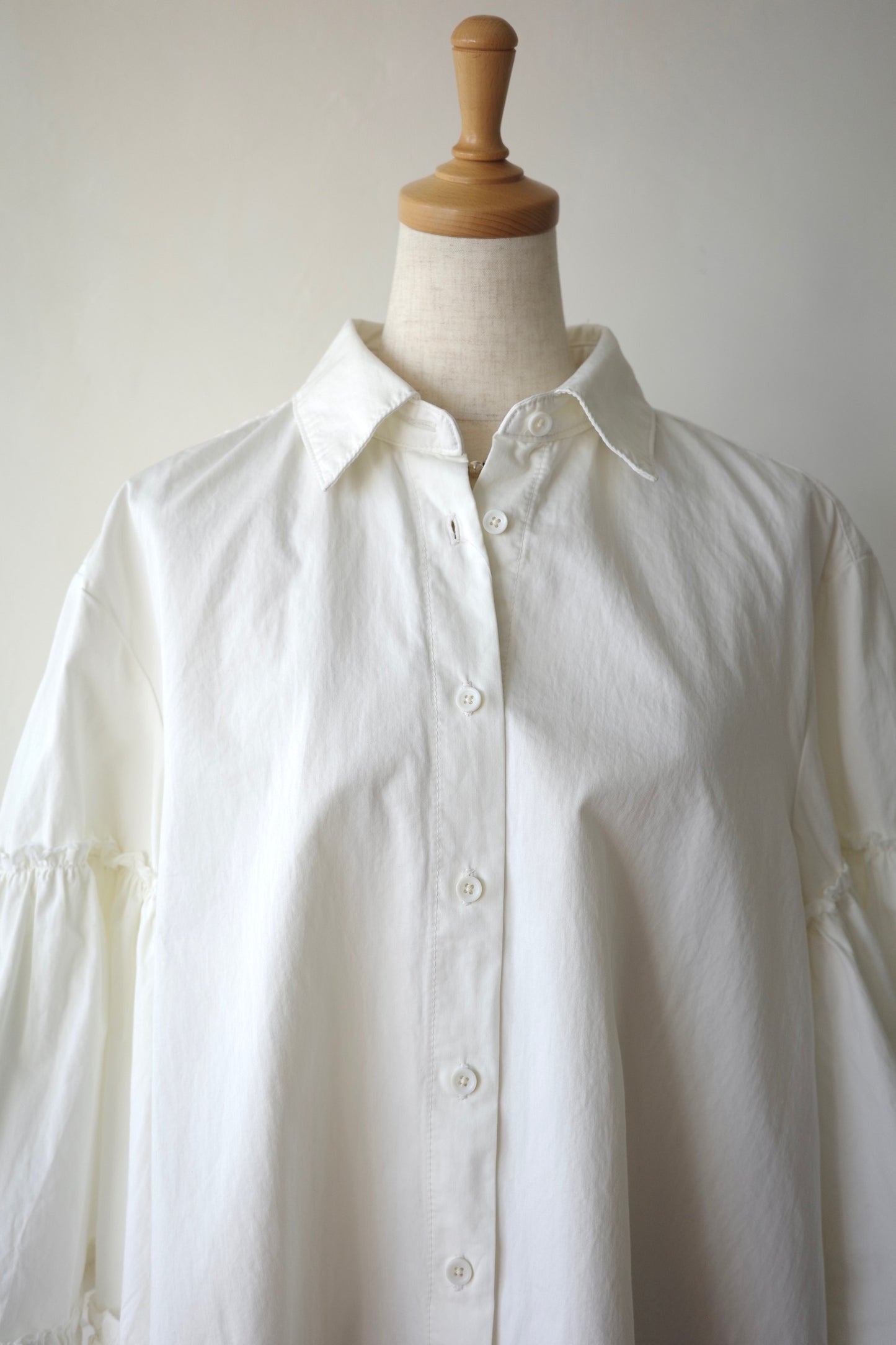 【crinkle crinkle crinkle】garment dye frill shirts