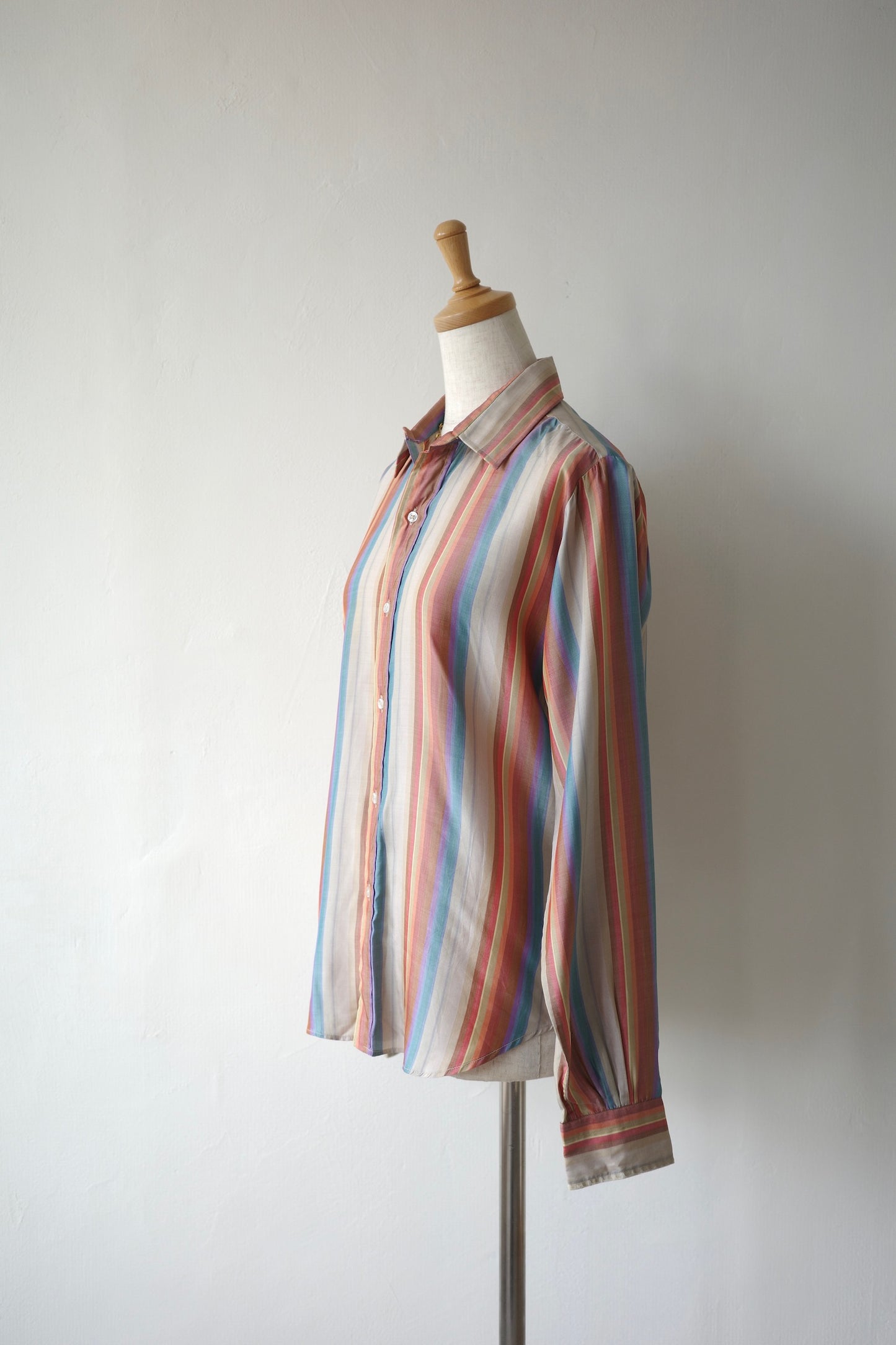 Multi-Stripe Silk Shirt