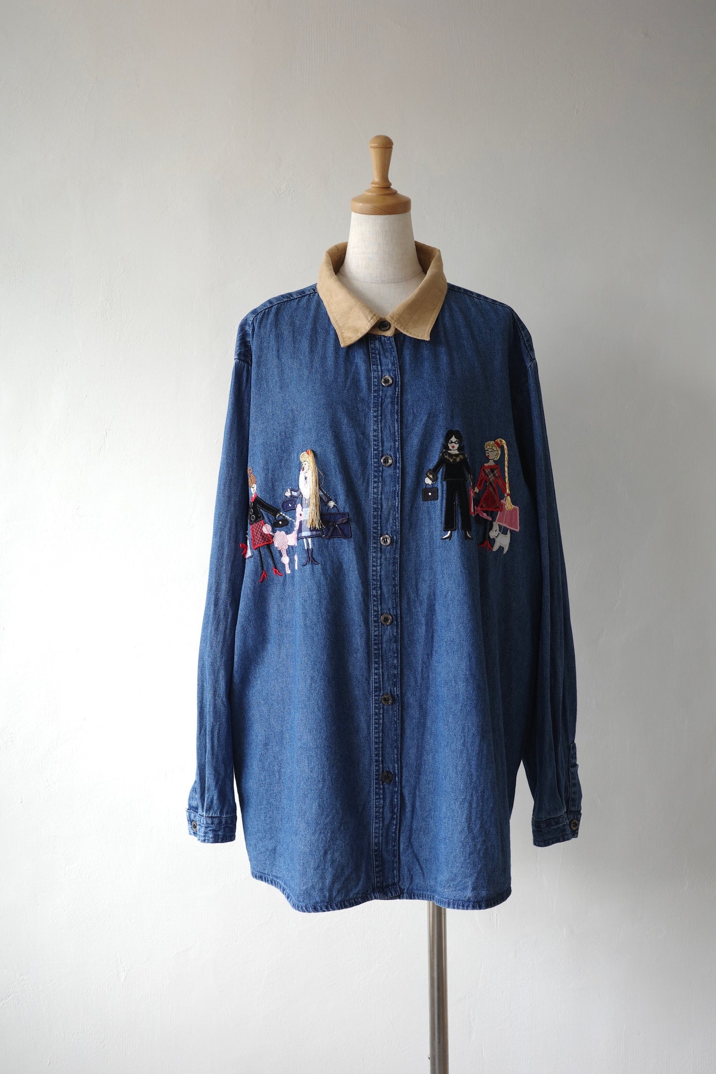 Embroidered Denim Shirt