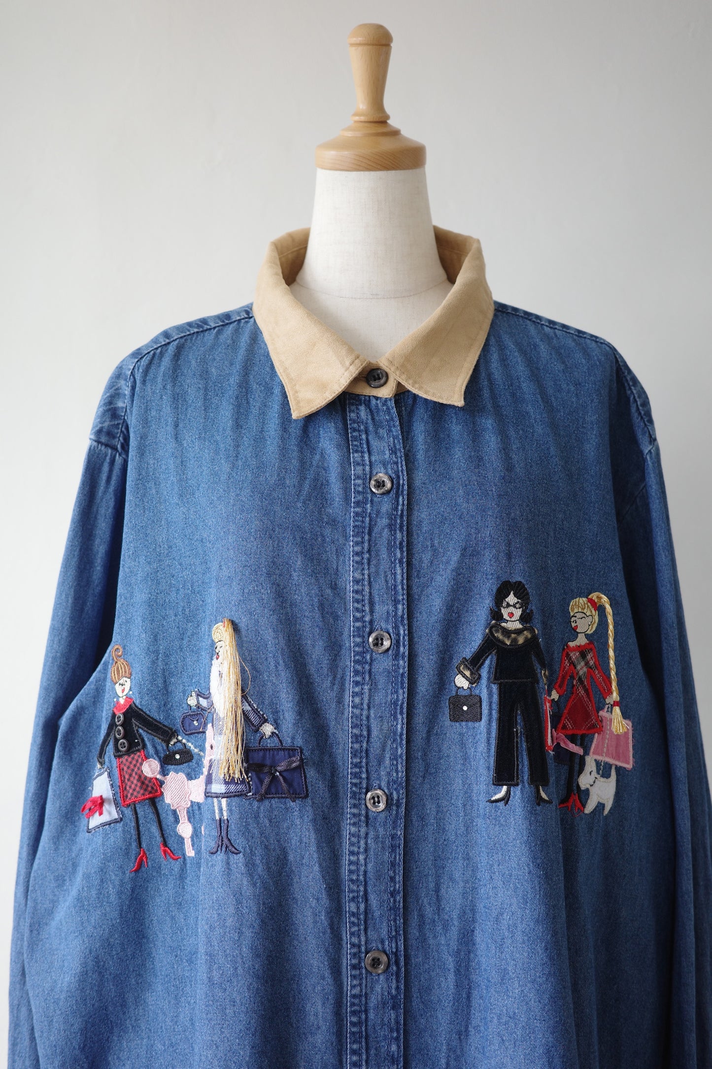 Embroidered Denim Shirt