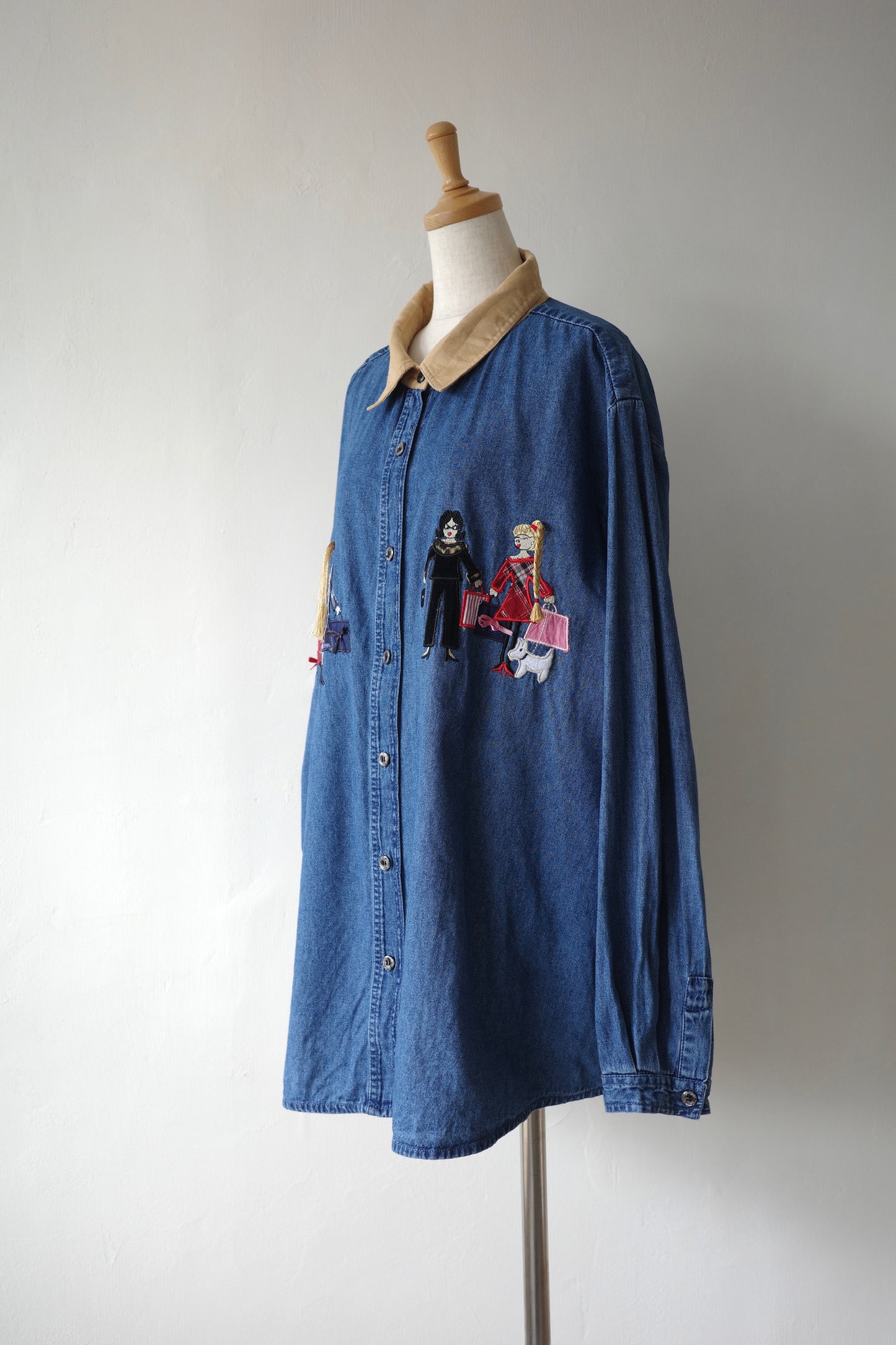Embroidered Denim Shirt