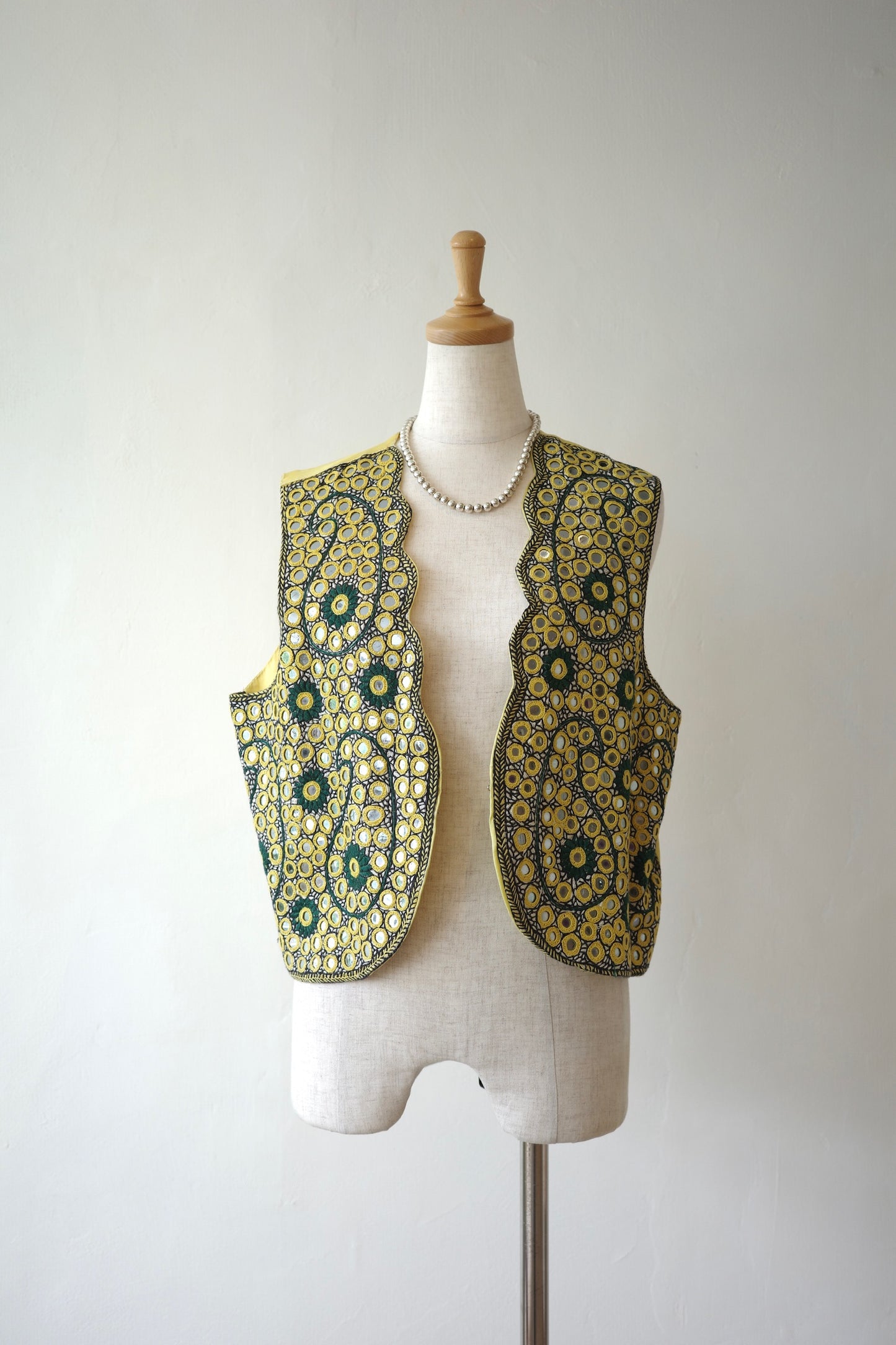 Embroidered Mirror Work Vest