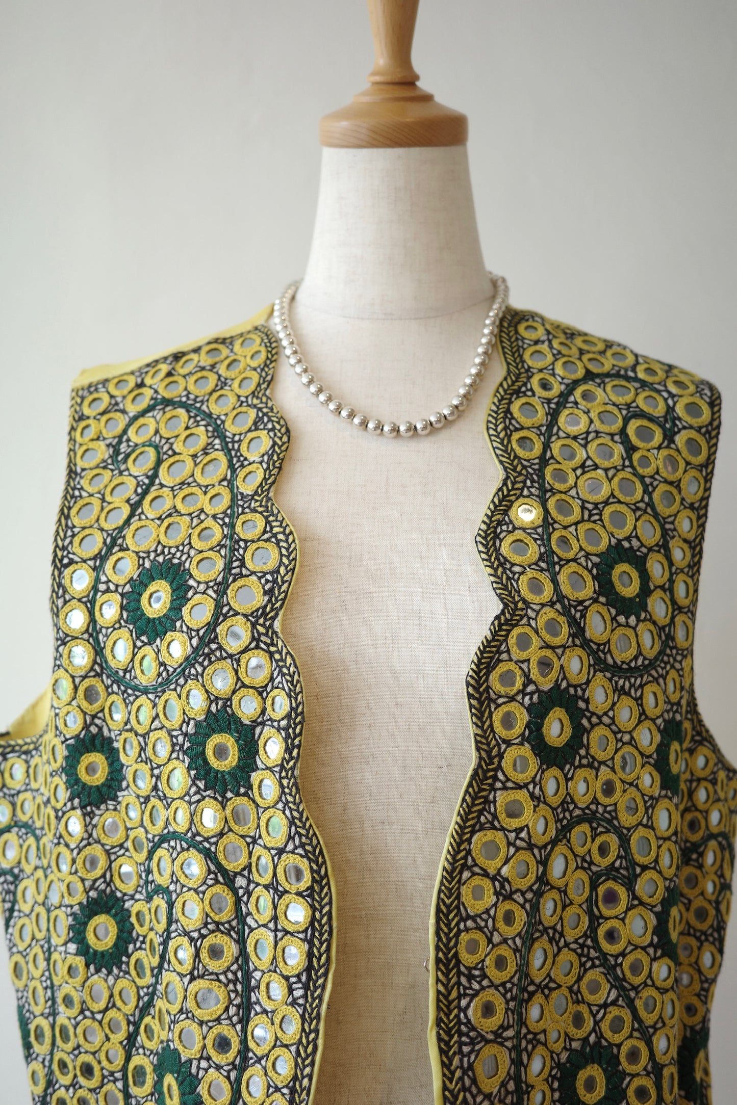 Embroidered Mirror Work Vest