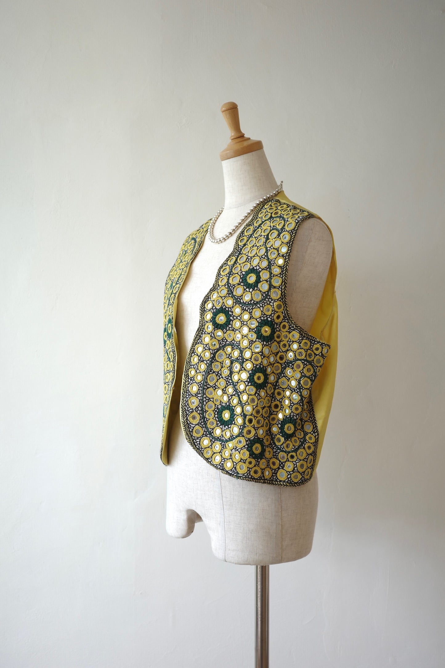 Embroidered Mirror Work Vest