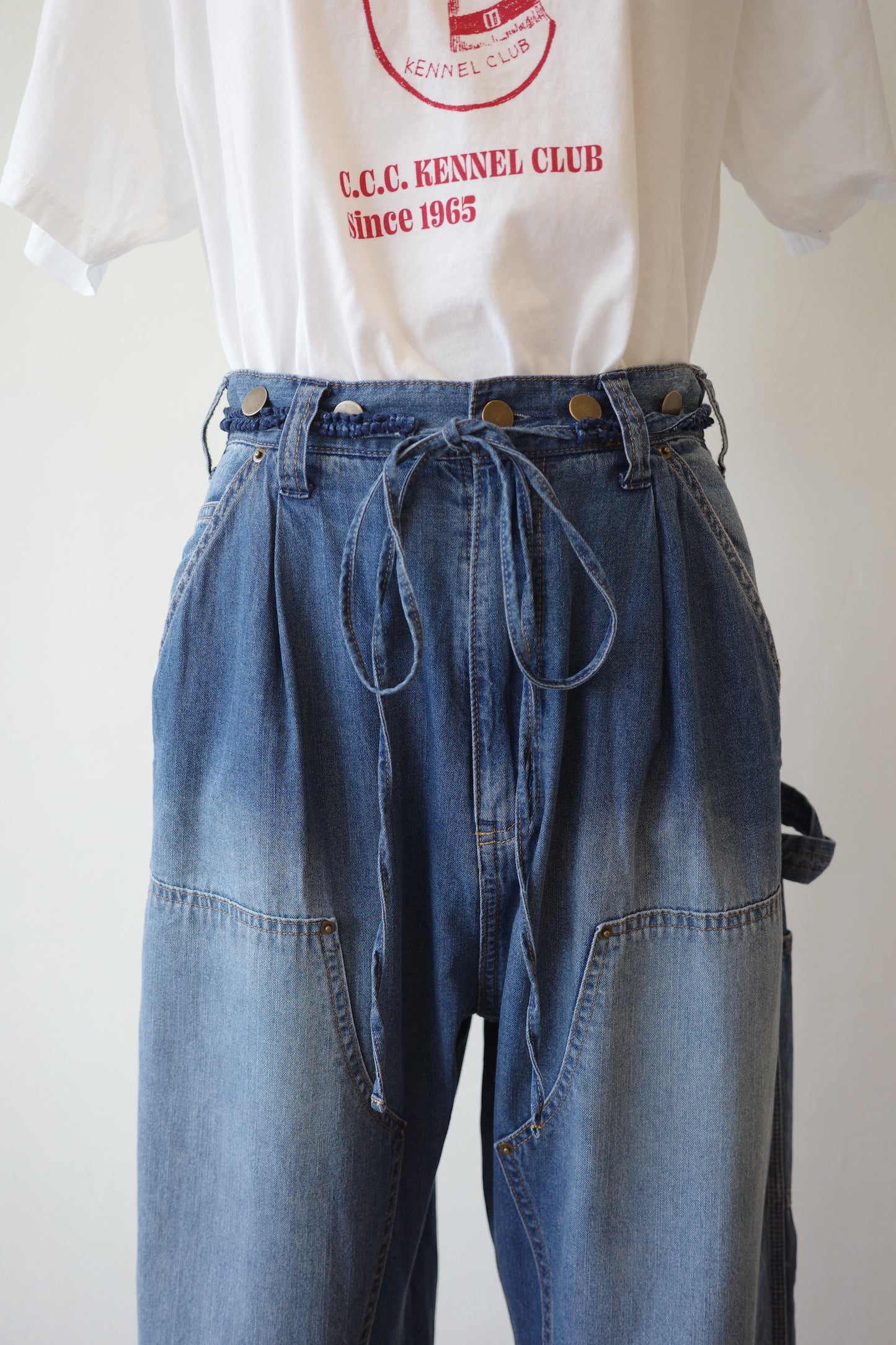【crinkle crinkle crinkle】double knee denim