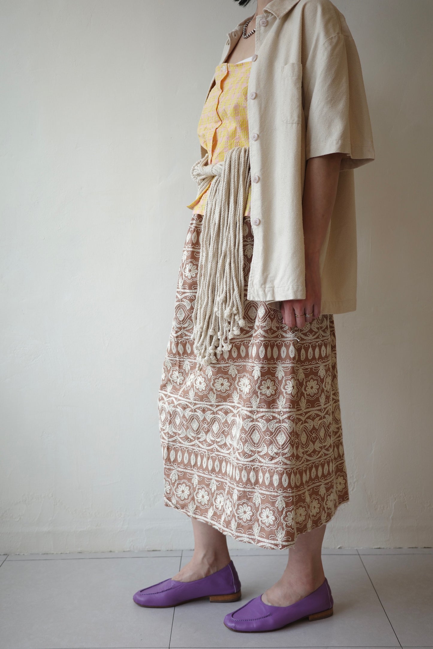 Embroidered Pattern Skirt