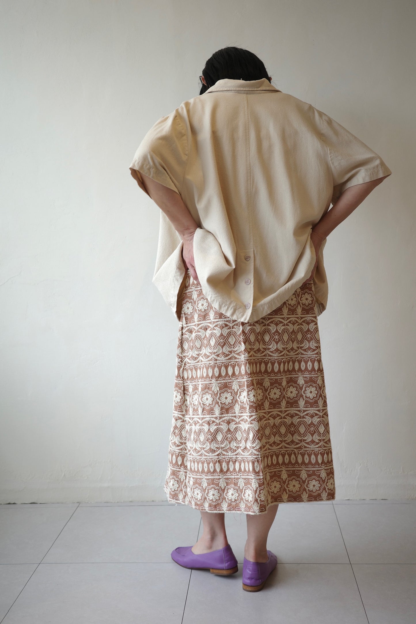 Embroidered Pattern Skirt