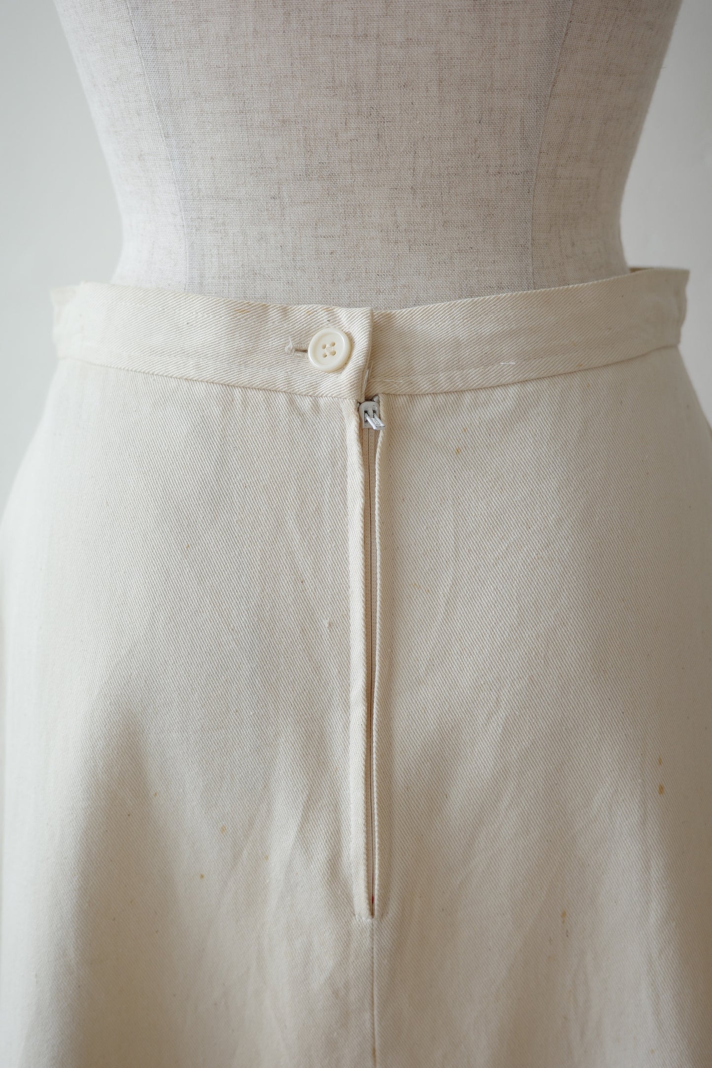 70s–80s USA Hand Painted Cotton Skirt