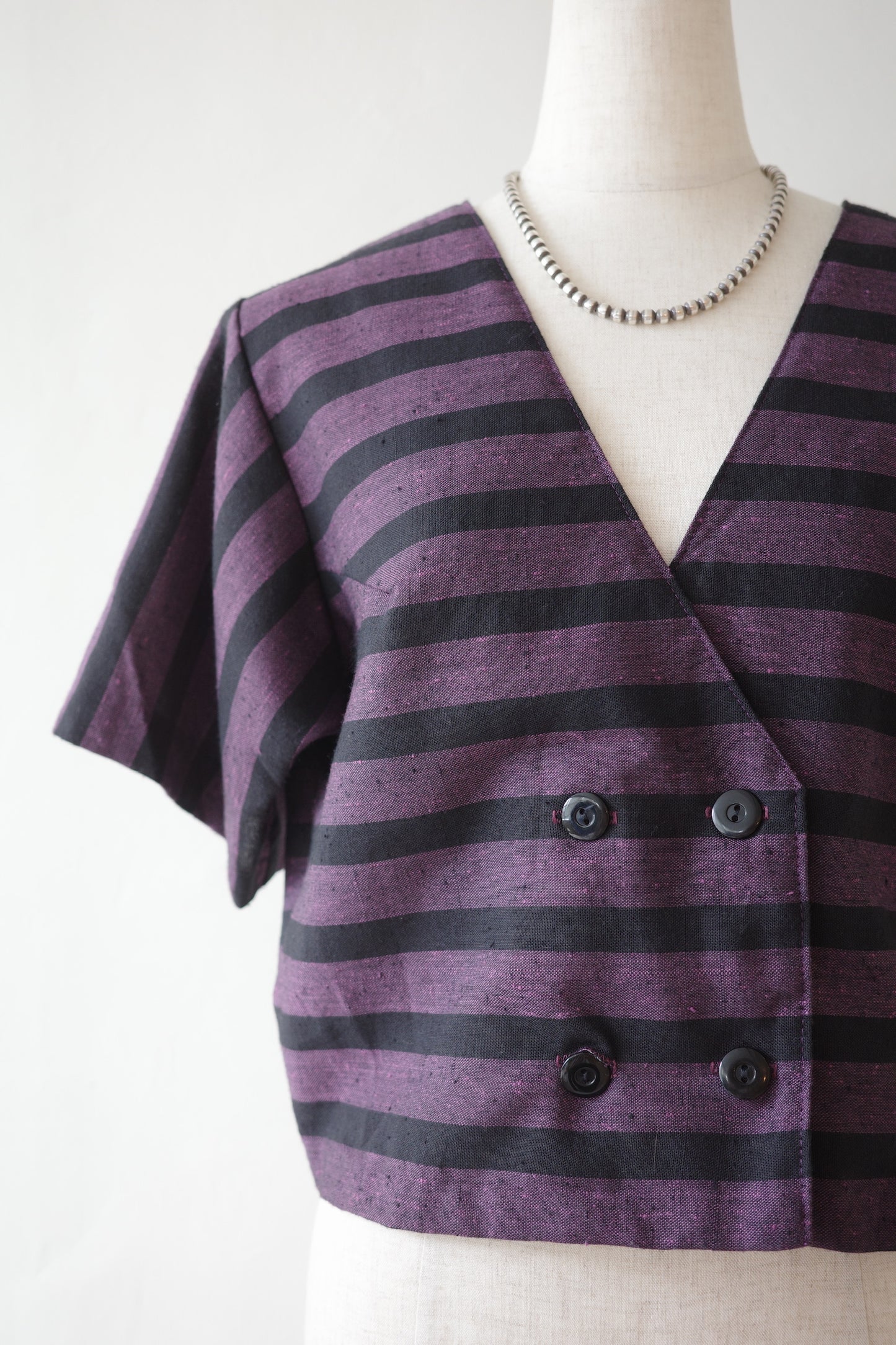 Border Half Sleeve Jacket