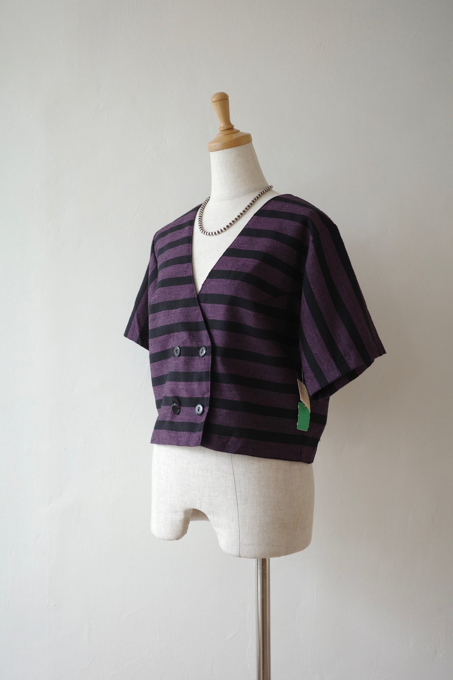Border Half Sleeve Jacket