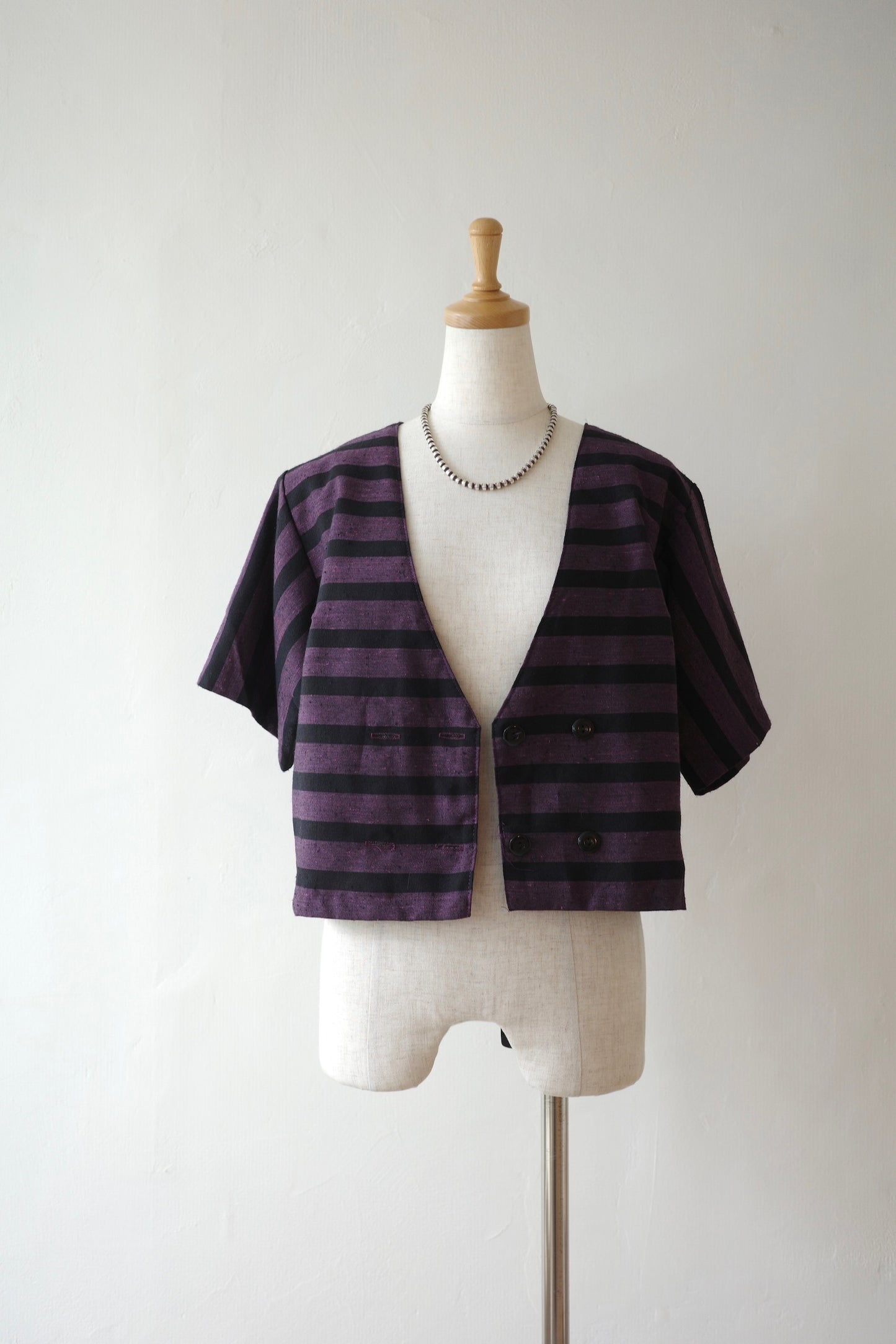 Border Half Sleeve Jacket