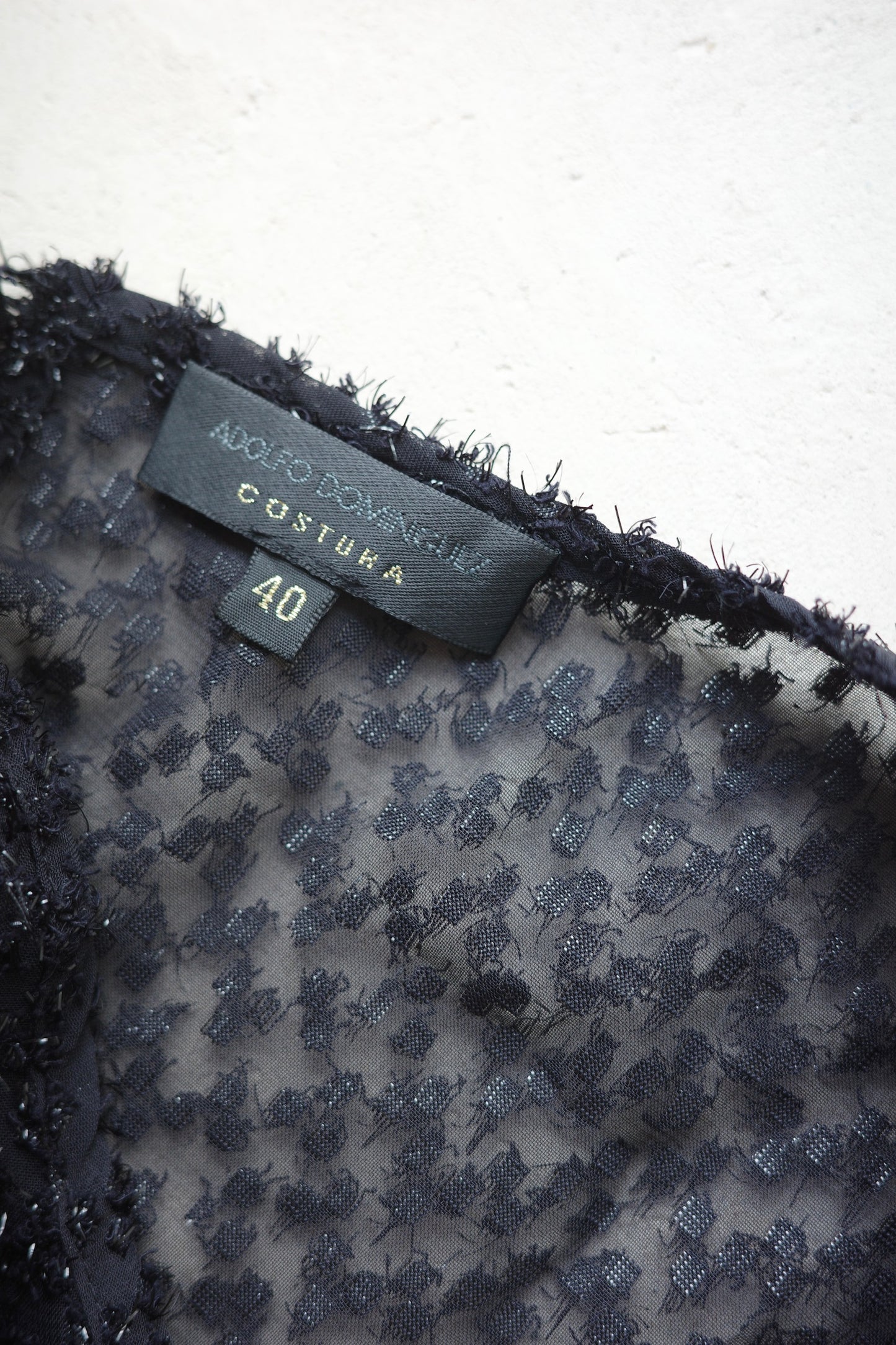 Glitter Cut Jacquard Sheer Blouse