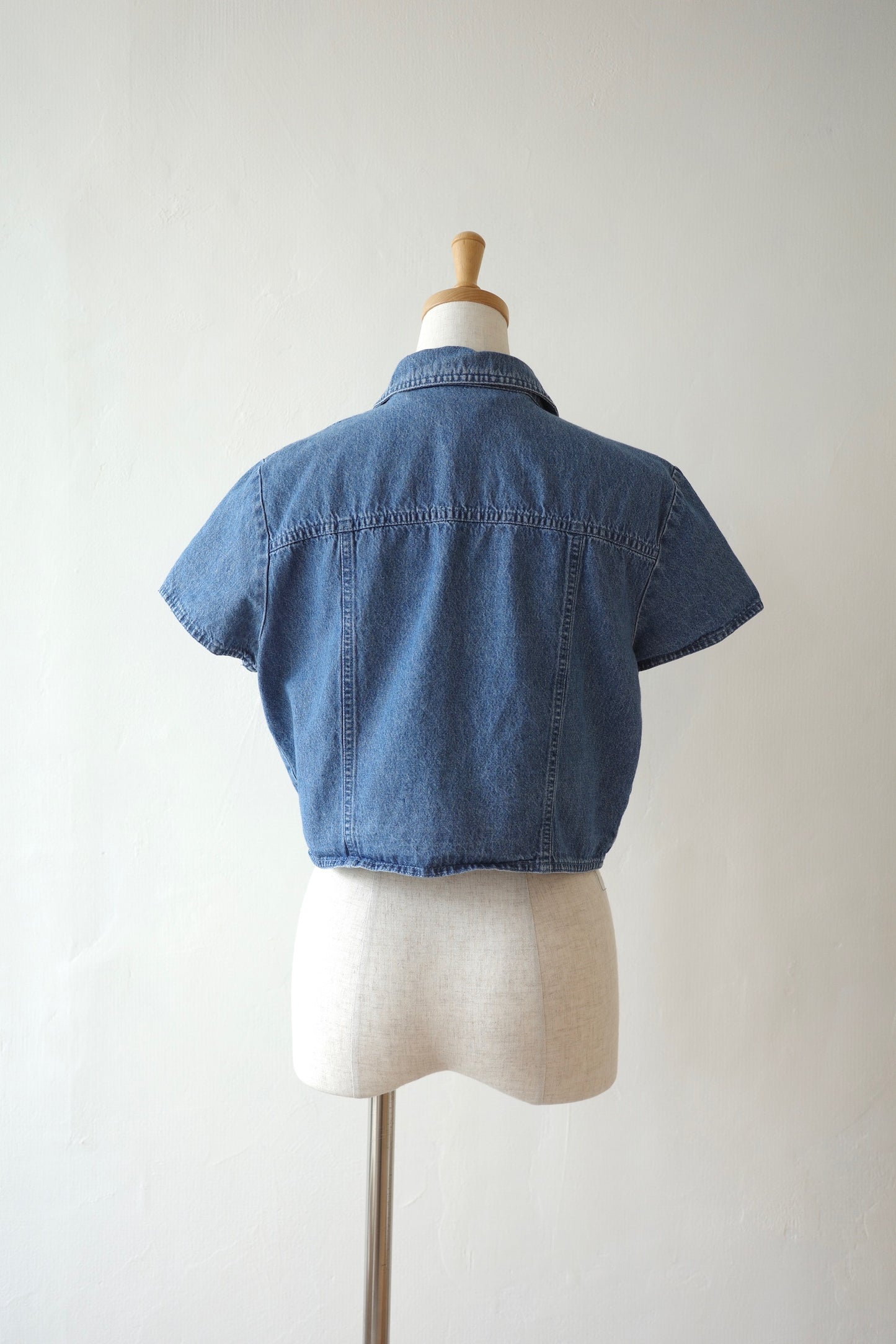 Light Denim Short Sleeve Jacket