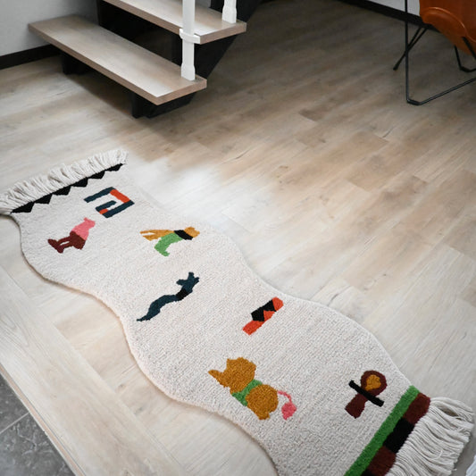 "hieroglyphs" rug